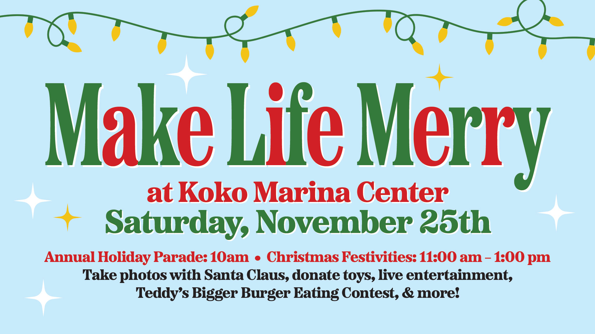 Hawaii Kai Holiday Parade & Koko Marina Center Christmas Festivities