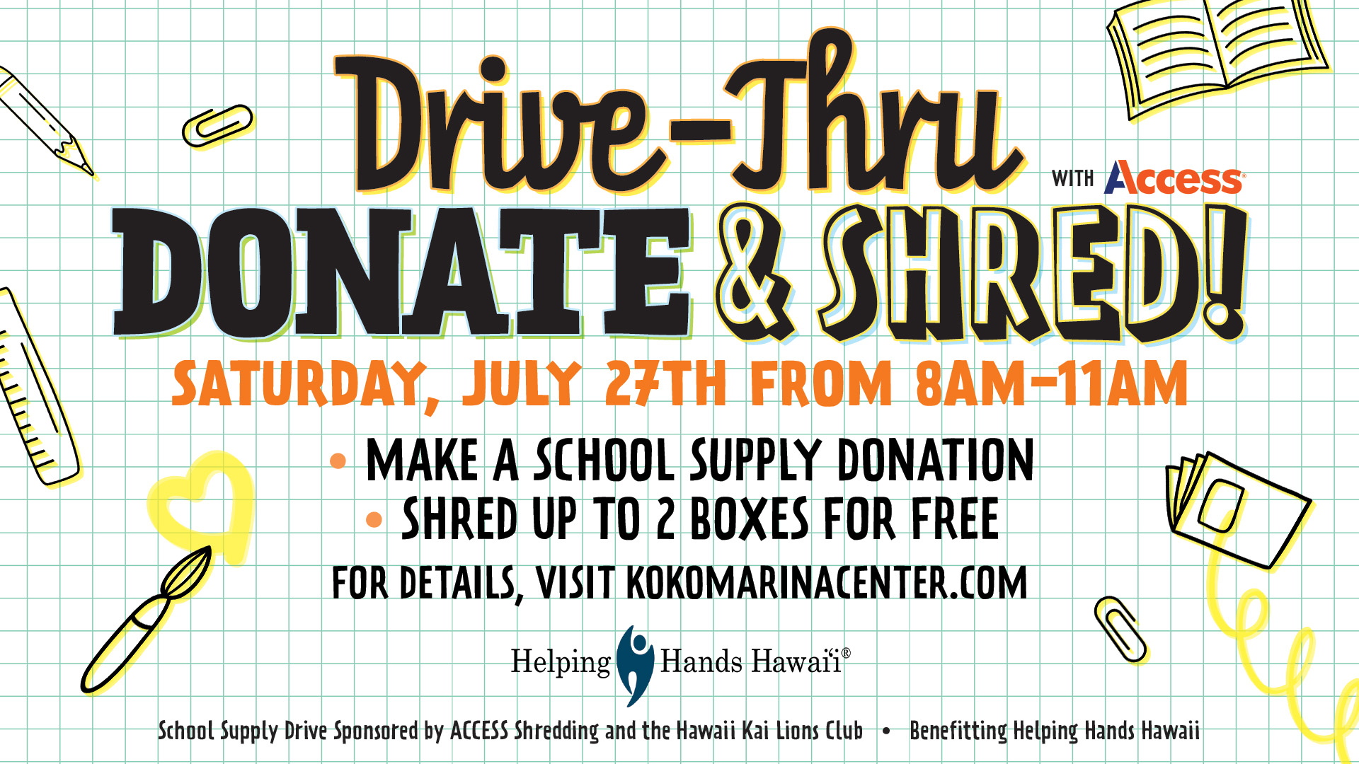 Drive-Thru, Donate & Shred Event