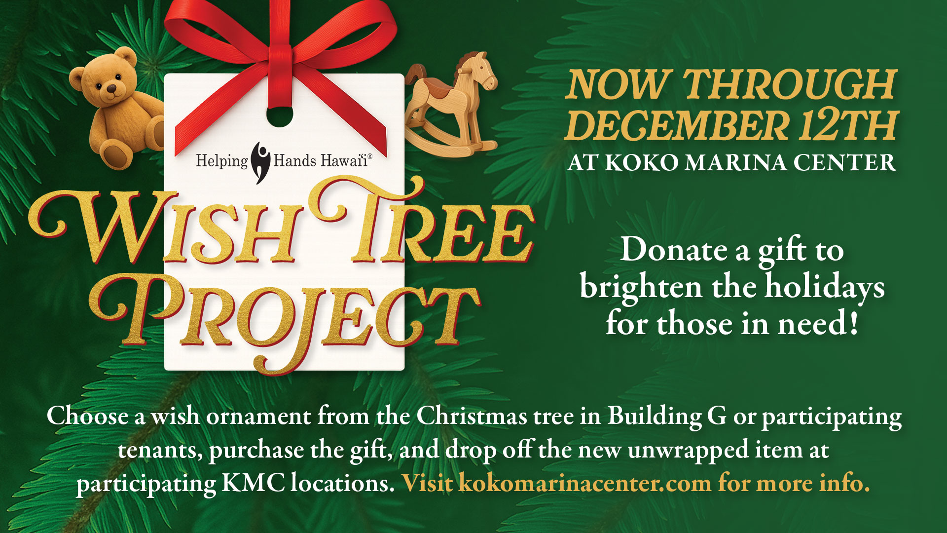 Helping Hands Hawaii Wish Tree Event in Hawaii Kai, Oahu