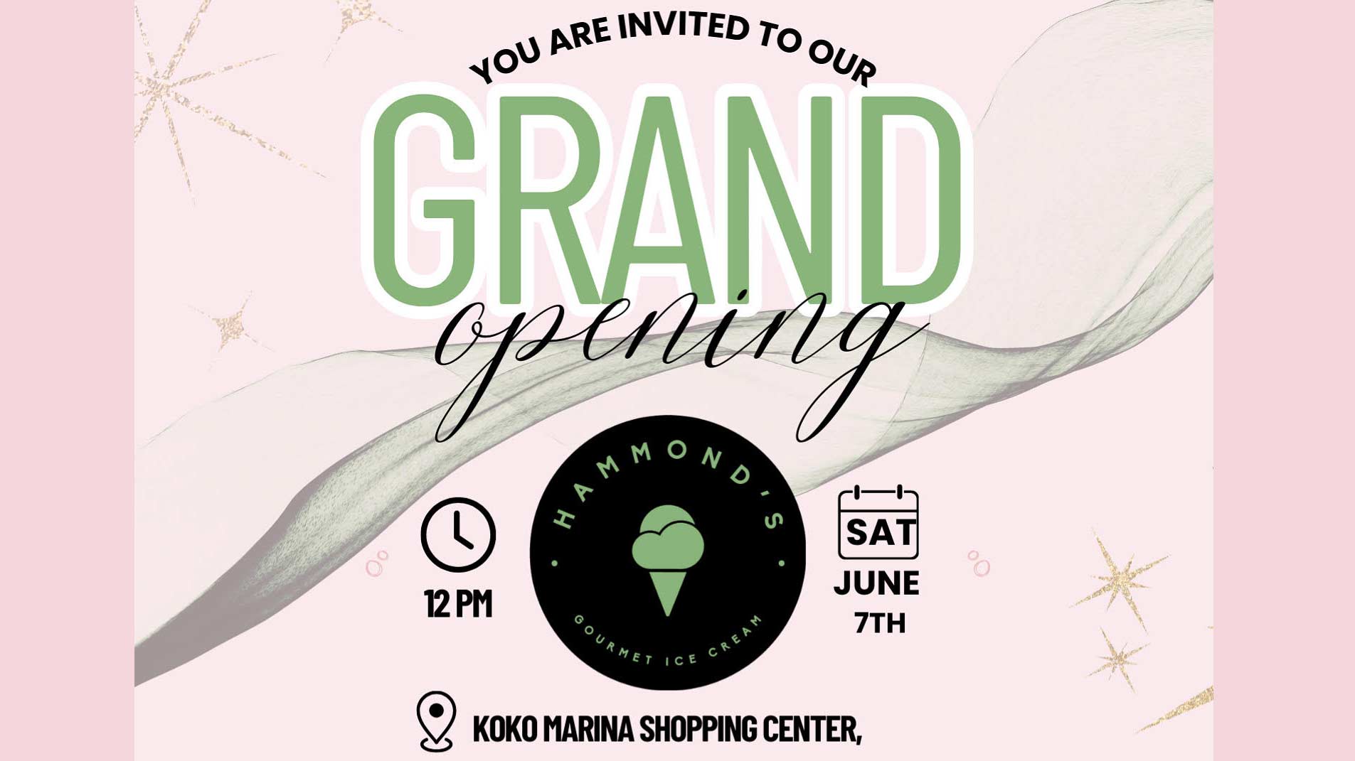 Hammond's Gourmet Ice Cream Grand Opening Event in Hawaii Kai at Koko Marina Center